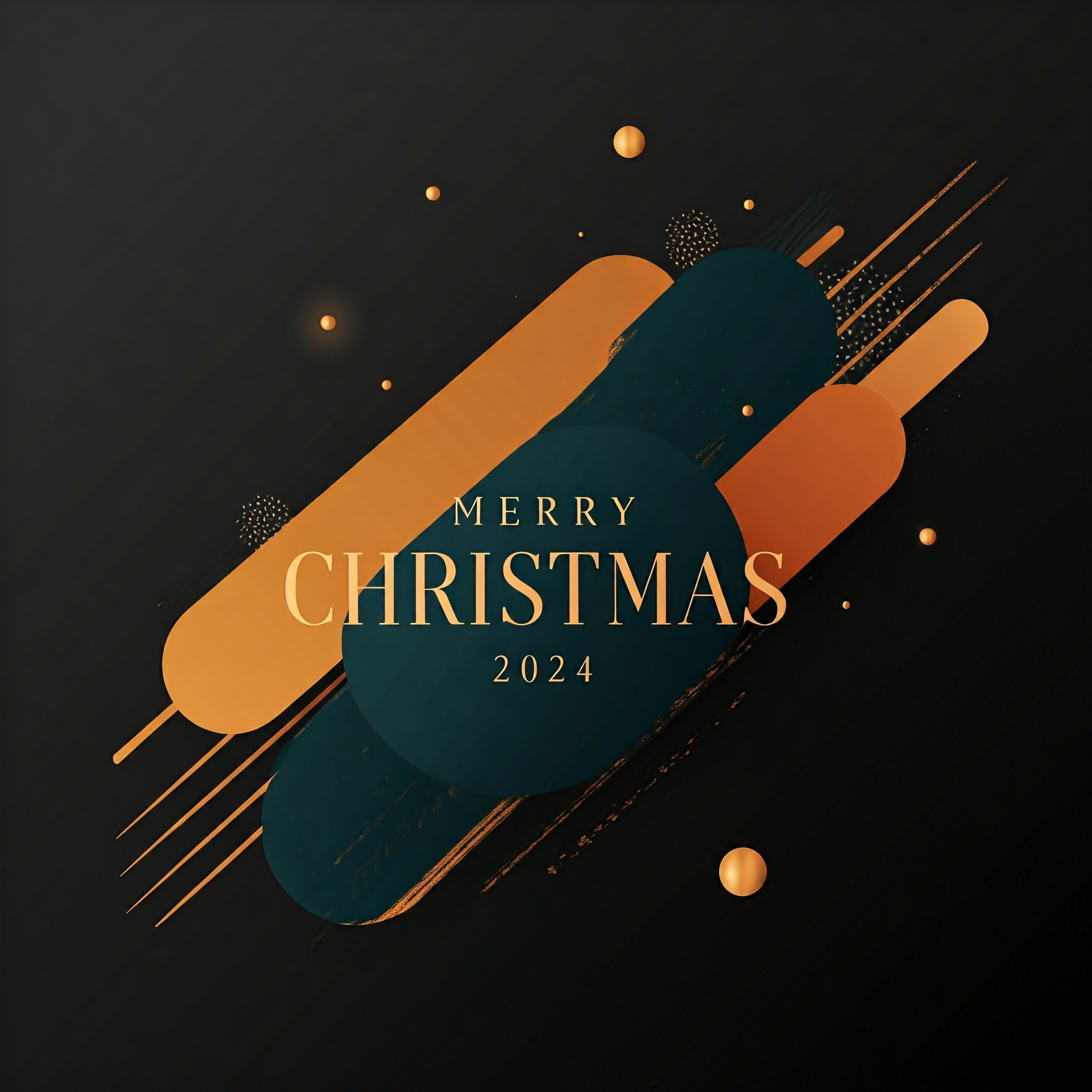 2025 Wishes Merry Christmas Greeting Card 